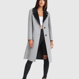 Lexington Two-Tone Wool Blend Coat